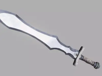 Sword Low-poly 3D model 45