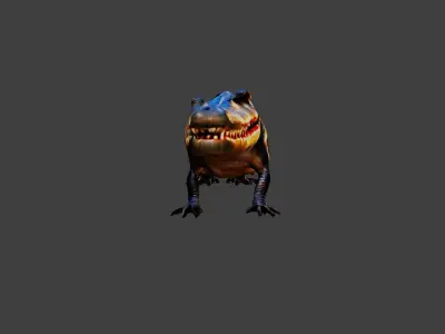 Crocodile Low-poly 3D model purchase