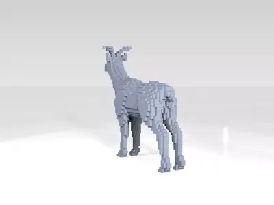 Deer Voxel 3D model