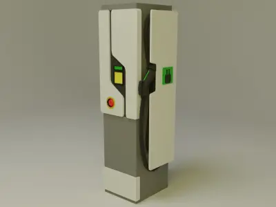 Charging Station Low-poly 3D model purchase