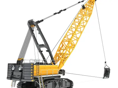 Mining Dragline Excavator 3D model