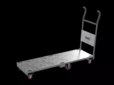 Freight roughneck steel Low-poly 3D model