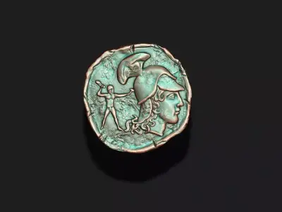 old coin v3 3D print model purchase