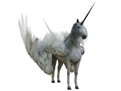 Unicorn Low-poly 3D model
