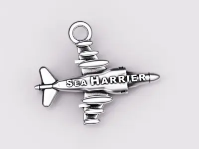 Sea harrier pendant 3D print model