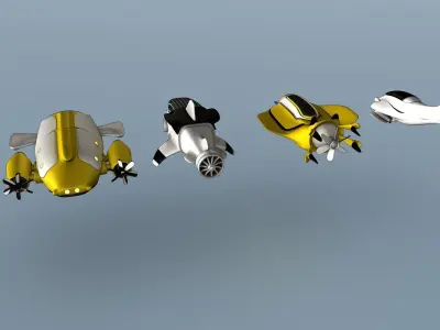 Mini Submarines 3D model