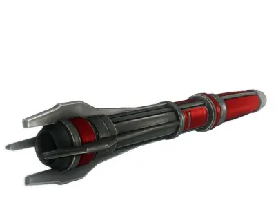 Missile 4 sci-fi low poly Low-poly 3D model