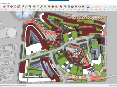 Sketchup Commercial Complex C3 3D model