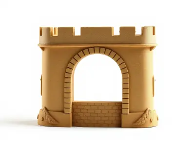 Underwater Castle Archway model pack Low-poly 3D model