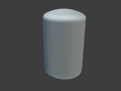 Cylindrical Vessel  Free low-poly 3D model
