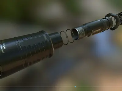 Armytek Predator Pro Low-poly 3D model