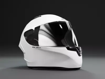 NJS Helmet Fullface  Realistic High-Quality 3D Model Low-poly 3D model