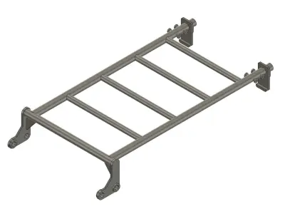 Roof rack Low-poly 3D model