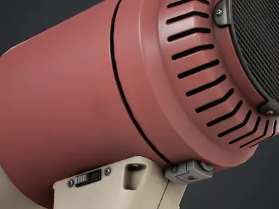 Megaphone - PBR Texture Low-poly 3D model