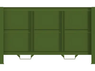 Steel track case 3D model