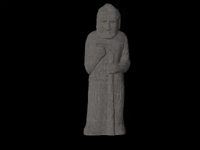 Korean Traditional Guardian Statue   3D model