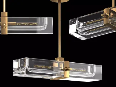 SAVILE LINEAR CHANDELIER 24 3D model