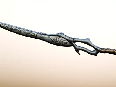 Detailed Sword Low-poly 3D model