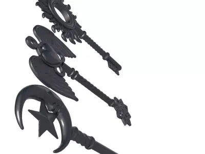 Heart Key - key printer -  vintage key 3D print model