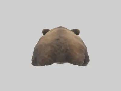 Grizzly Cub playing model Low-poly 3D model