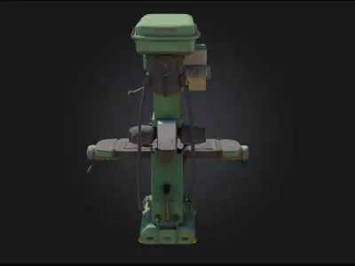 Vertical Milling Machine  Precision Meets Industrial Strength 3D model