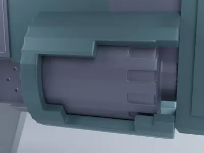 Semi-Auto soft bullet Gun Free 3D model