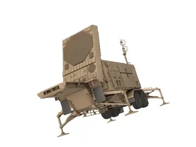 AN MPQ 53 Radar 3D model