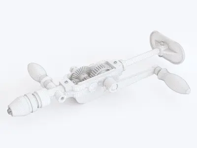 Hand drill 01 3D model