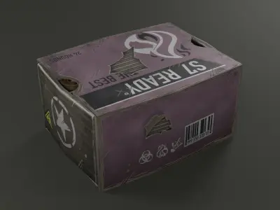 Pistol Ammo Low-poly 3D model