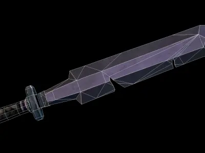 Sword Low-poly 3D model 48