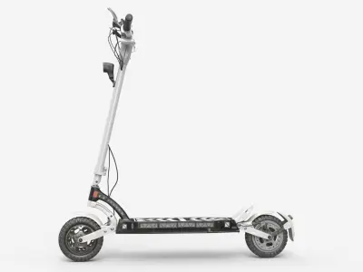 E-Scooter Offroad White Dirty - PBR 3D model