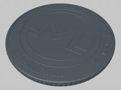 3D Monero XMR Crypto Coin model 3D model