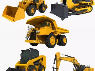 Collection Heavy Vehicle Industrial 01  3D model