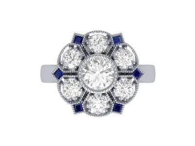 Wedding Ring 3D print model 99