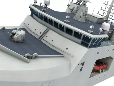 Harry DeWolf-class offshore patrol vessel 3D model