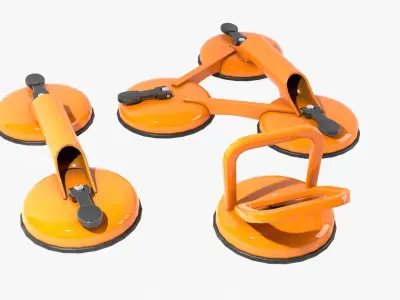 Glass Suction Pack Low-poly 3D model