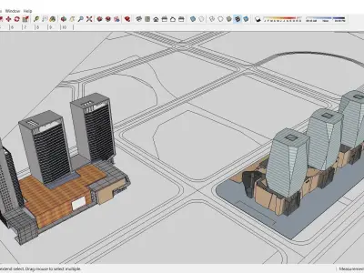 Sketchup Residential Complex B1 Free 3D model