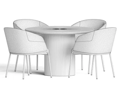 Dining Set 105 3D model