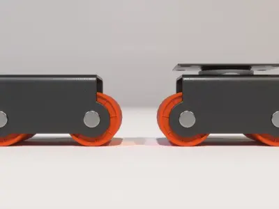 Sixer Wheel Caster 3D model