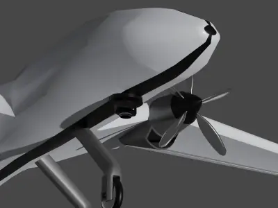 Unmanned Aerial Vehicle Low-poly 3D model by grampagamodels
