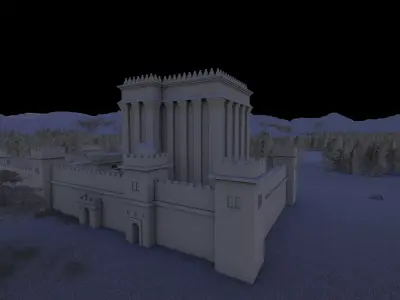 Castle Historical temple-Castel place of worship 3D model