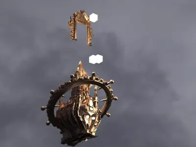 Devine Heavens kingdom helmet 2 3D model