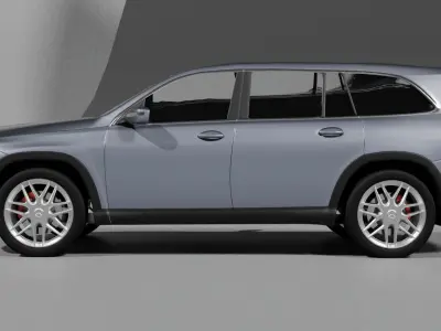 Mercedes Benz GLS 450 4Matic  Free 3D model