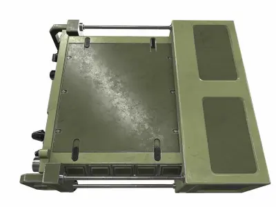Radio military 3 3D model