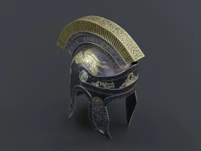 Roman helmet Low-poly 3D model purchase