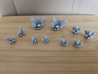 Crystal set 3D print model