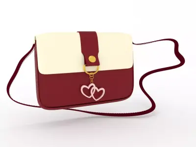 ladies purse bag 3d model 3D model