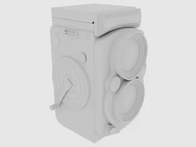 Twin Lens Reflex Camera 3D model