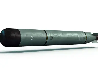 Torpedo Mark 46 Low-poly 3D model
