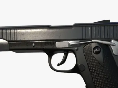 Gun Colt Low-poly 3D model